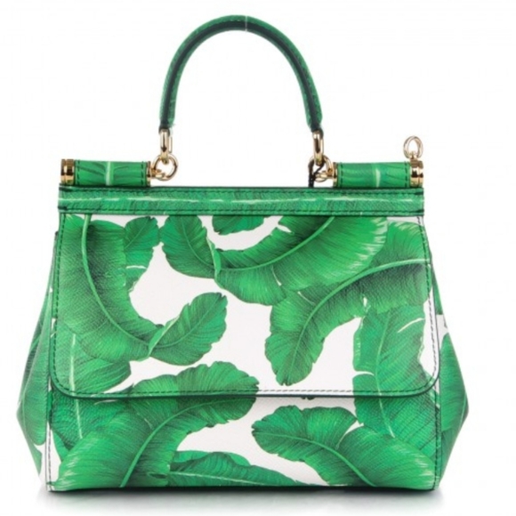 RARE Dolce & Gabbana Banana Leaf Sicily Bag - Picture 1 of 4